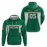 Custom Ireland Rugby Zip Hoodie Old Retro Style