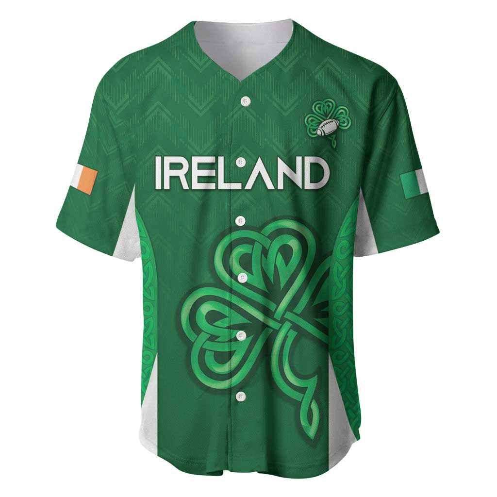 Custom Ireland Rugby Baseball Jersey Irish Celtic Shamrock