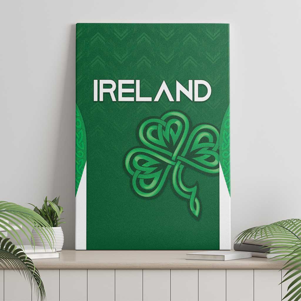Ireland Rugby Canvas Wall Art Irish Celtic Shamrock