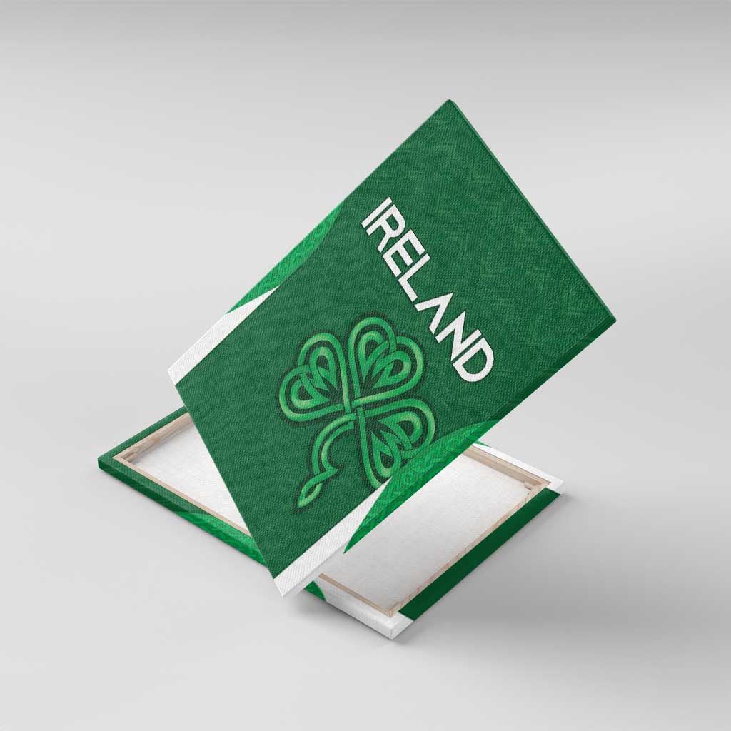 Ireland Rugby Canvas Wall Art Irish Celtic Shamrock