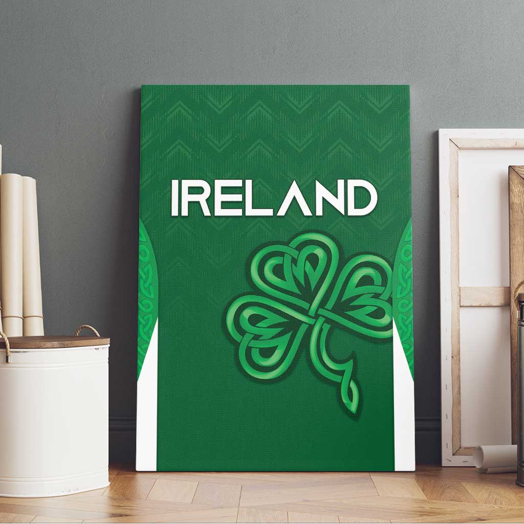 Ireland Rugby Canvas Wall Art Irish Celtic Shamrock