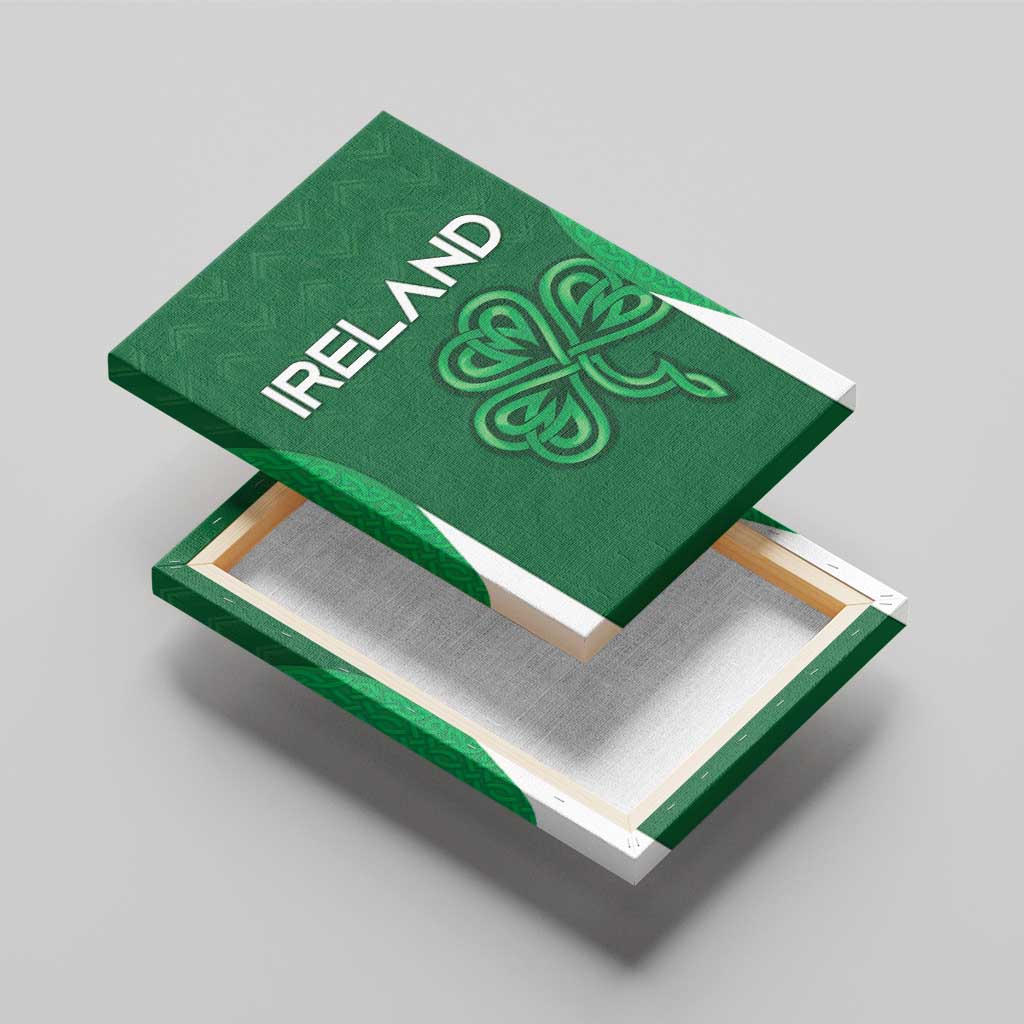 Ireland Rugby Canvas Wall Art Irish Celtic Shamrock