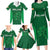 Custom Ireland Rugby Family Matching Long Sleeve Bodycon Dress and Hawaiian Shirt Irish Celtic Shamrock