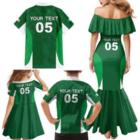 Custom Ireland Rugby Family Matching Mermaid Dress and Hawaiian Shirt Irish Celtic Shamrock