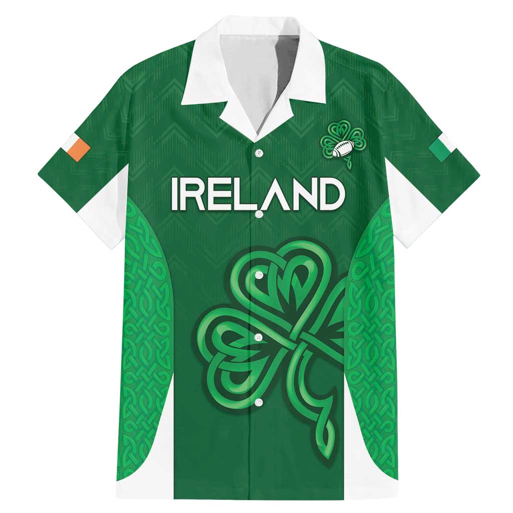 Custom Ireland Rugby Family Matching Mermaid Dress and Hawaiian Shirt Irish Celtic Shamrock