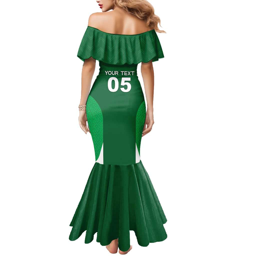 Custom Ireland Rugby Family Matching Mermaid Dress and Hawaiian Shirt Irish Celtic Shamrock