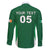 Custom Ireland Rugby Family Matching Off The Shoulder Long Sleeve Dress and Hawaiian Shirt Irish Celtic Shamrock