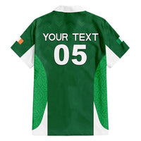 Custom Ireland Rugby Family Matching Short Sleeve Bodycon Dress and Hawaiian Shirt Irish Celtic Shamrock