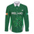 Custom Ireland Rugby Family Matching Short Sleeve Bodycon Dress and Hawaiian Shirt Irish Celtic Shamrock