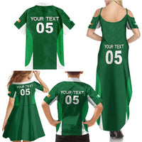 Custom Ireland Rugby Family Matching Summer Maxi Dress and Hawaiian Shirt Irish Celtic Shamrock
