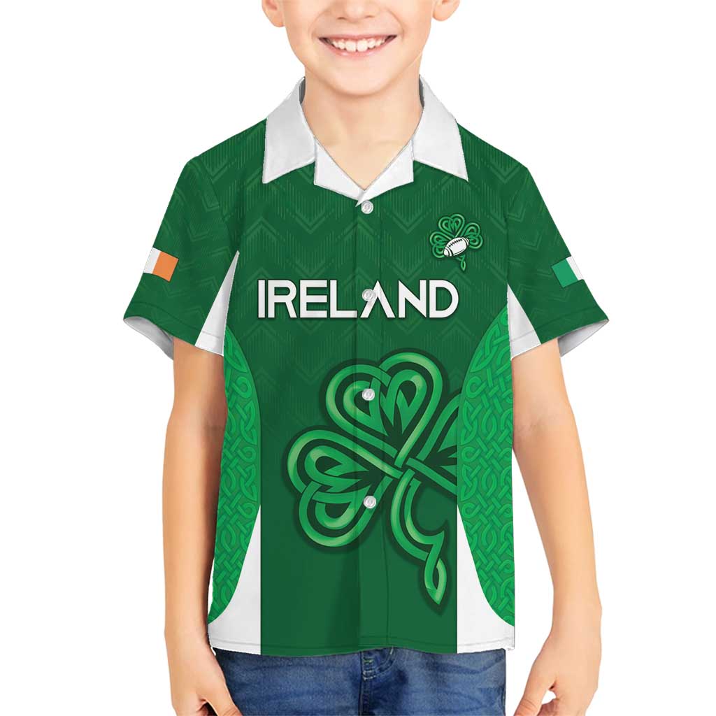 Custom Ireland Rugby Family Matching Tank Maxi Dress and Hawaiian Shirt Irish Celtic Shamrock