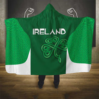 Ireland Rugby Hooded Blanket Irish Celtic Shamrock