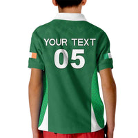 Custom Ireland Rugby Kid Polo Shirt Irish Celtic Shamrock