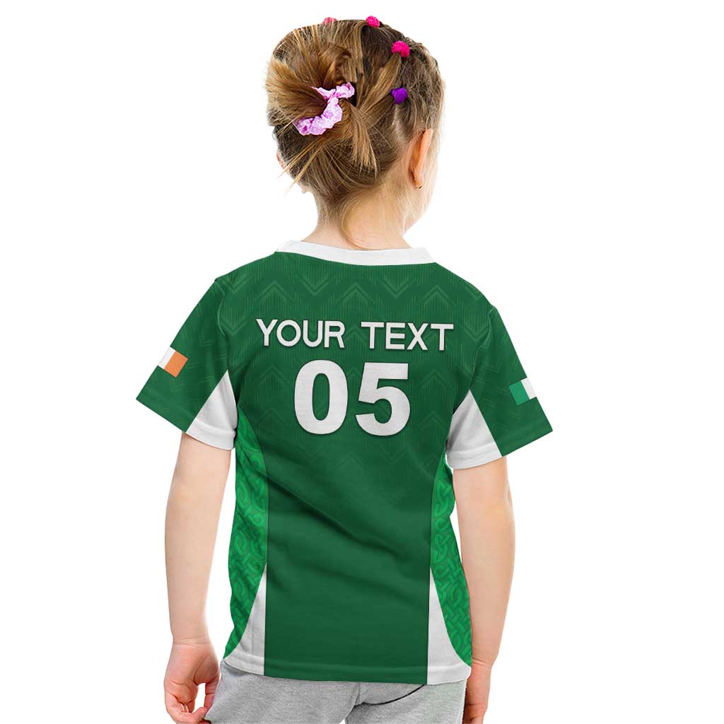 Custom Ireland Rugby Kid T Shirt Irish Celtic Shamrock