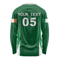 Custom Ireland Rugby Long Sleeve Shirt Irish Celtic Shamrock