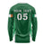 Custom Ireland Rugby Long Sleeve Shirt Irish Celtic Shamrock