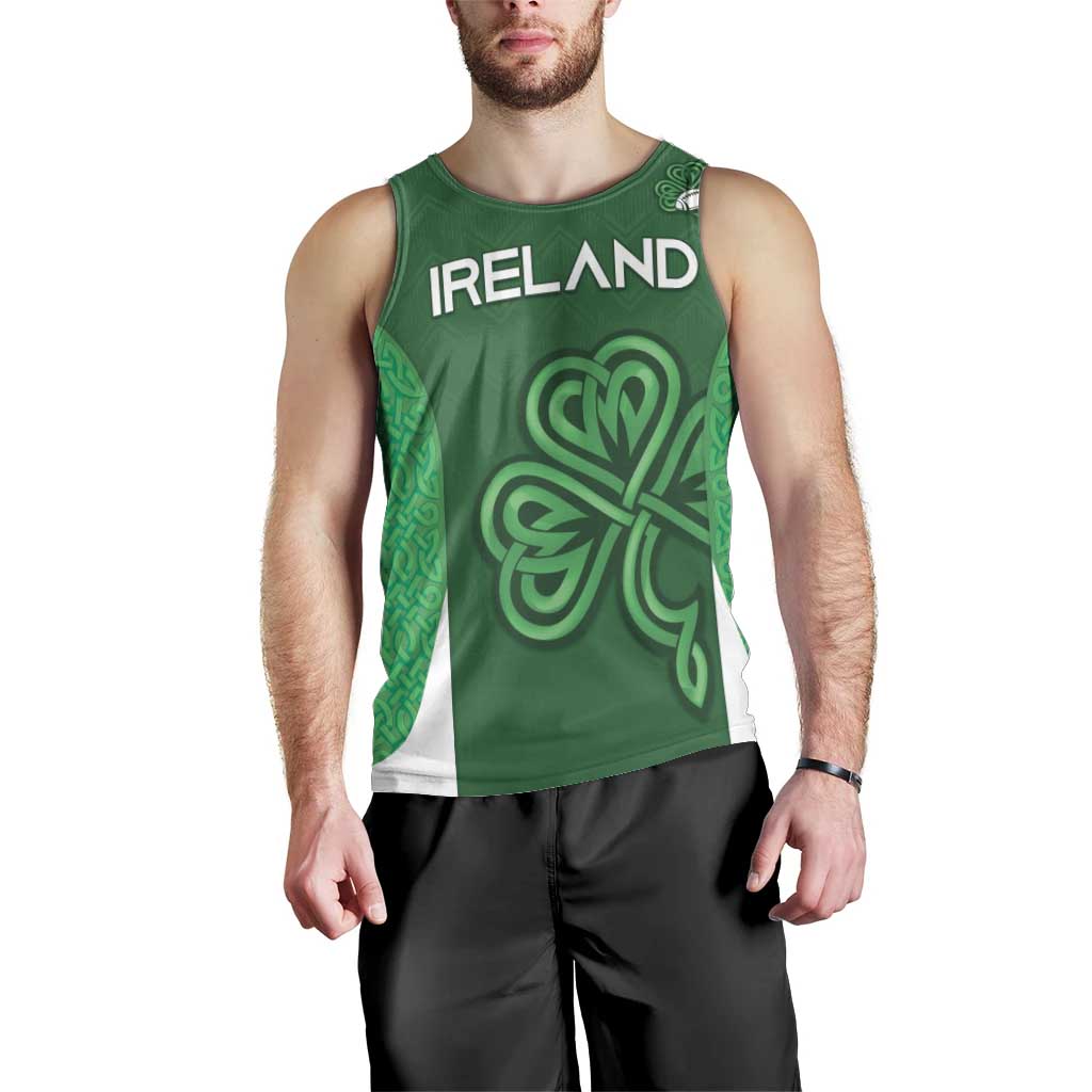 Custom Ireland Rugby Men Tank Top Irish Celtic Shamrock