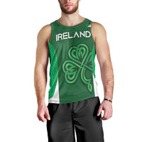 Custom Ireland Rugby Men Tank Top Irish Celtic Shamrock