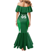 Custom Ireland Rugby Mermaid Dress Irish Celtic Shamrock