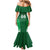 Custom Ireland Rugby Mermaid Dress Irish Celtic Shamrock
