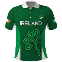 Custom Ireland Rugby Polo Shirt Irish Celtic Shamrock