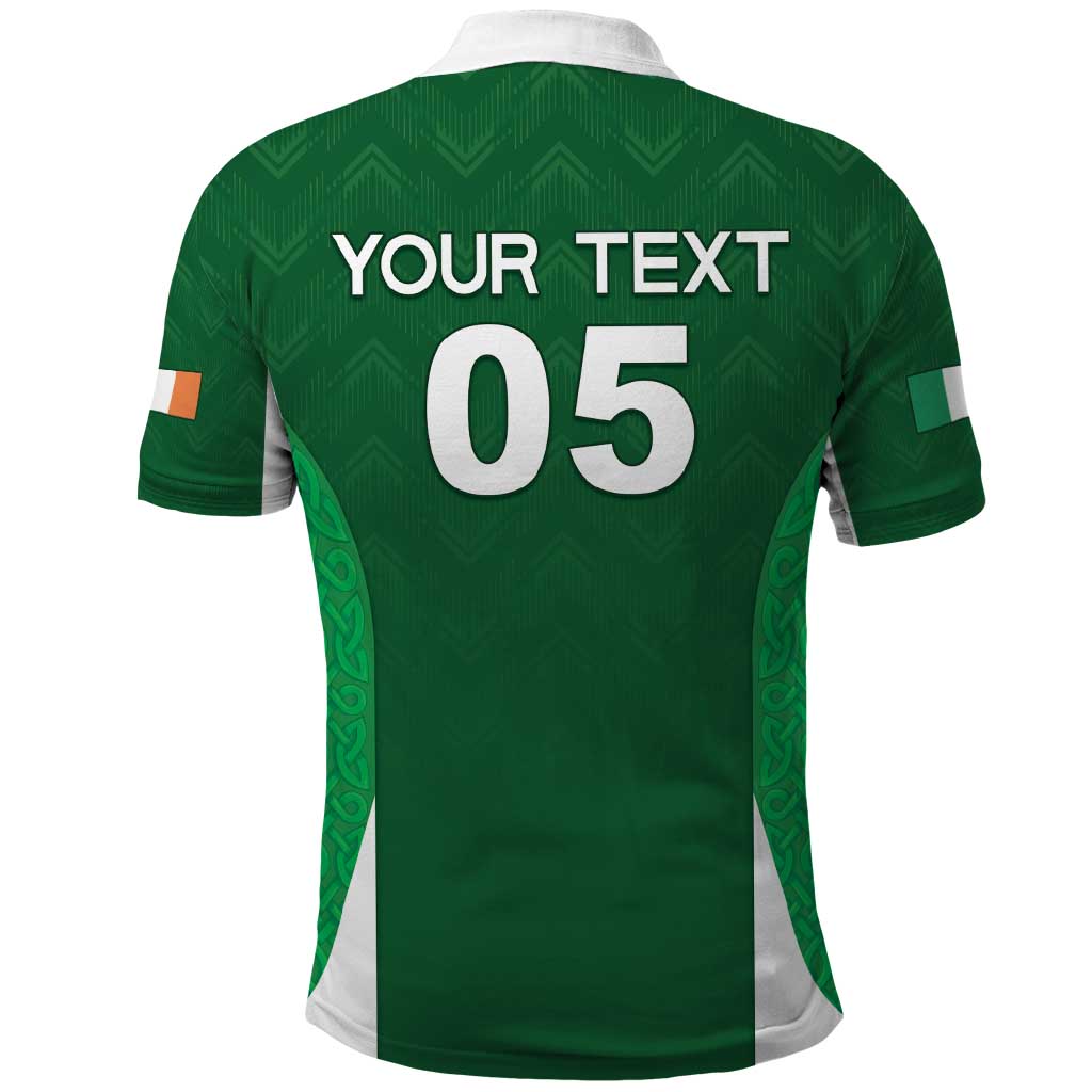 Custom Ireland Rugby Polo Shirt Irish Celtic Shamrock