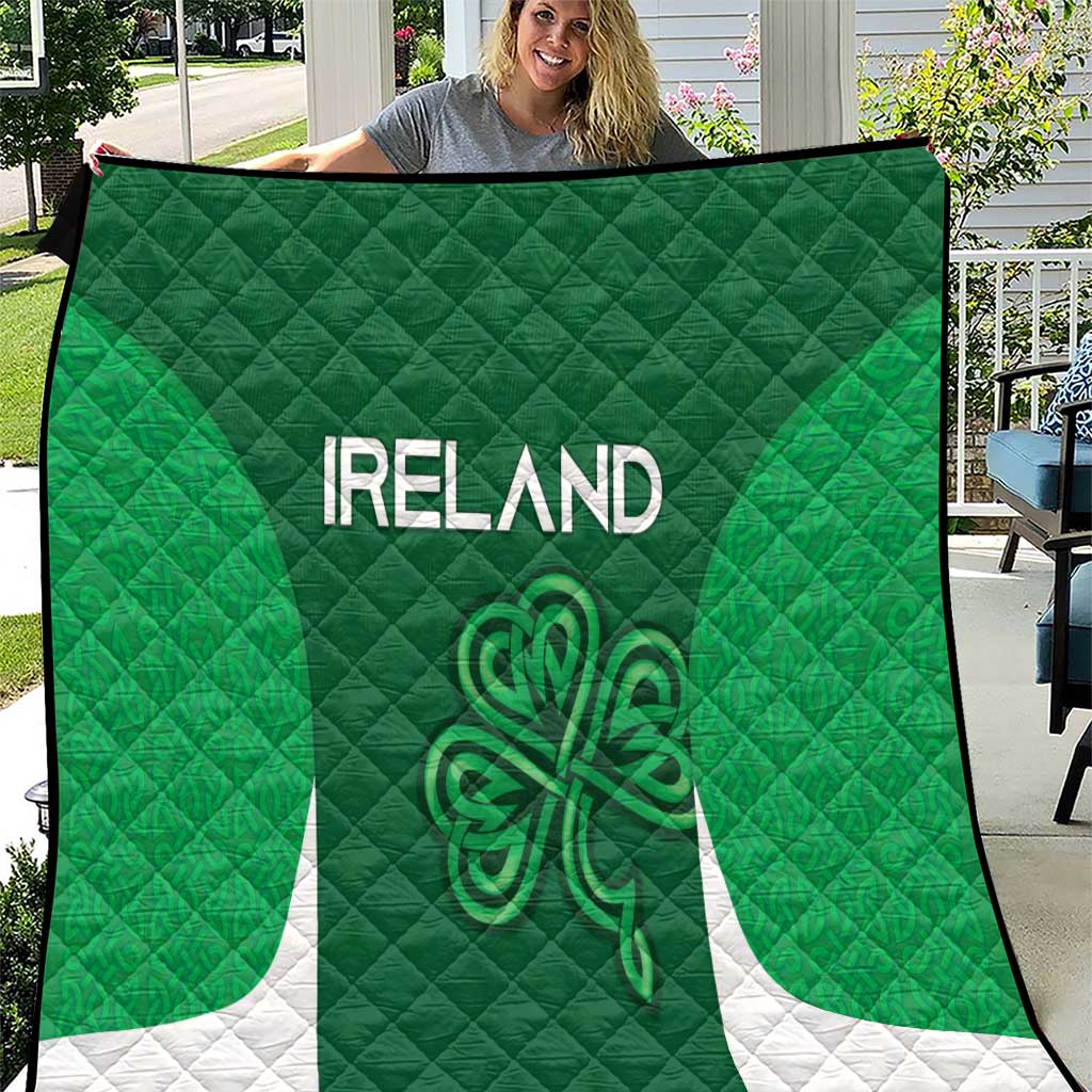 Ireland Rugby Quilt Irish Celtic Shamrock