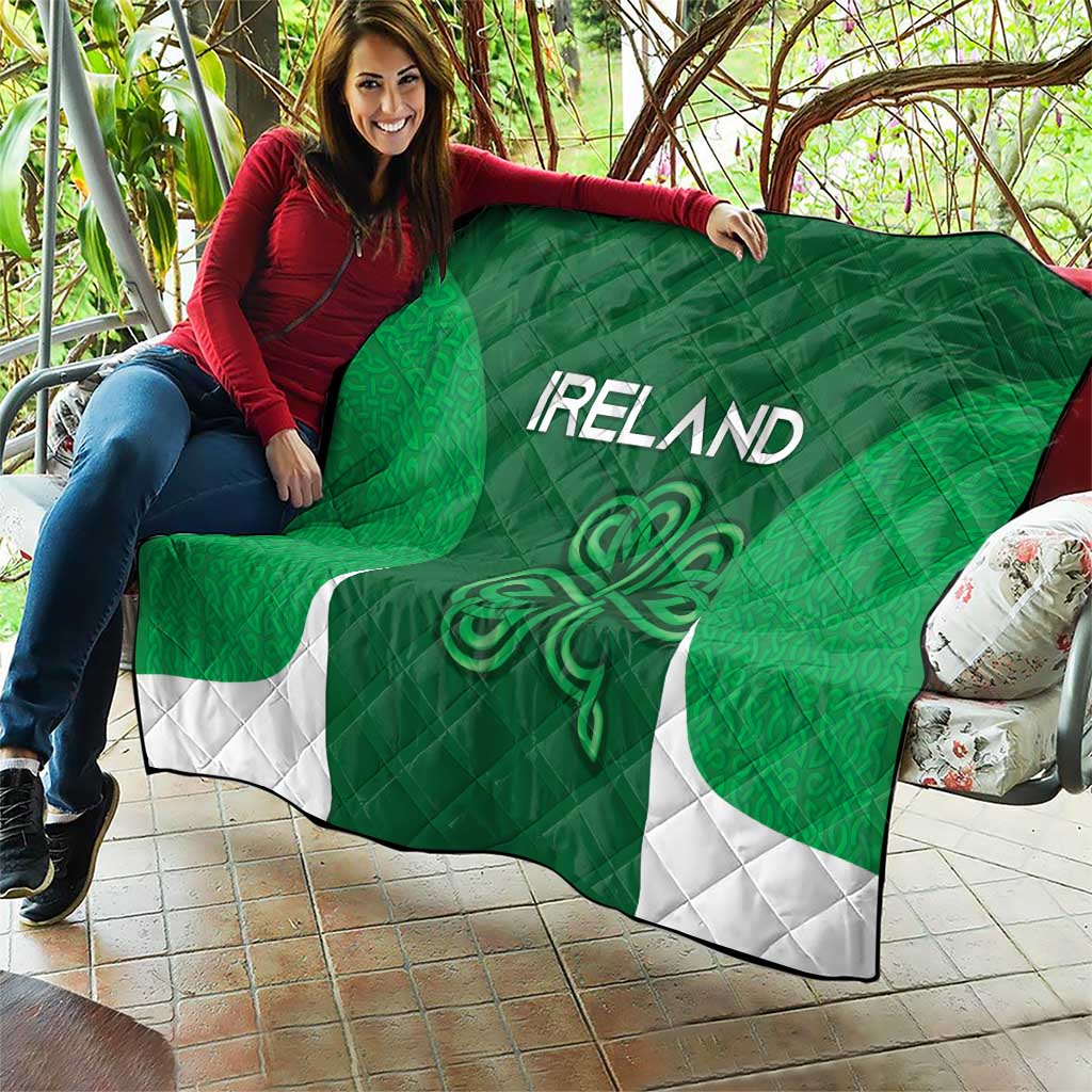 Ireland Rugby Quilt Irish Celtic Shamrock