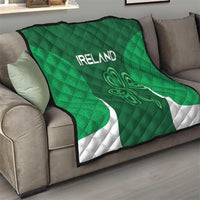 Ireland Rugby Quilt Irish Celtic Shamrock