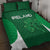 Ireland Rugby Quilt Bed Set Irish Celtic Shamrock