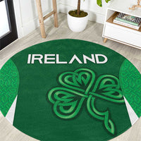 Ireland Rugby Round Carpet Irish Celtic Shamrock