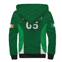 Custom Ireland Rugby Sherpa Hoodie Irish Celtic Shamrock