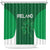 Ireland Rugby Shower Curtain Irish Celtic Shamrock