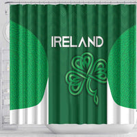 Ireland Rugby Shower Curtain Irish Celtic Shamrock