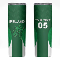 Custom Ireland Rugby Skinny Tumbler Irish Celtic Shamrock
