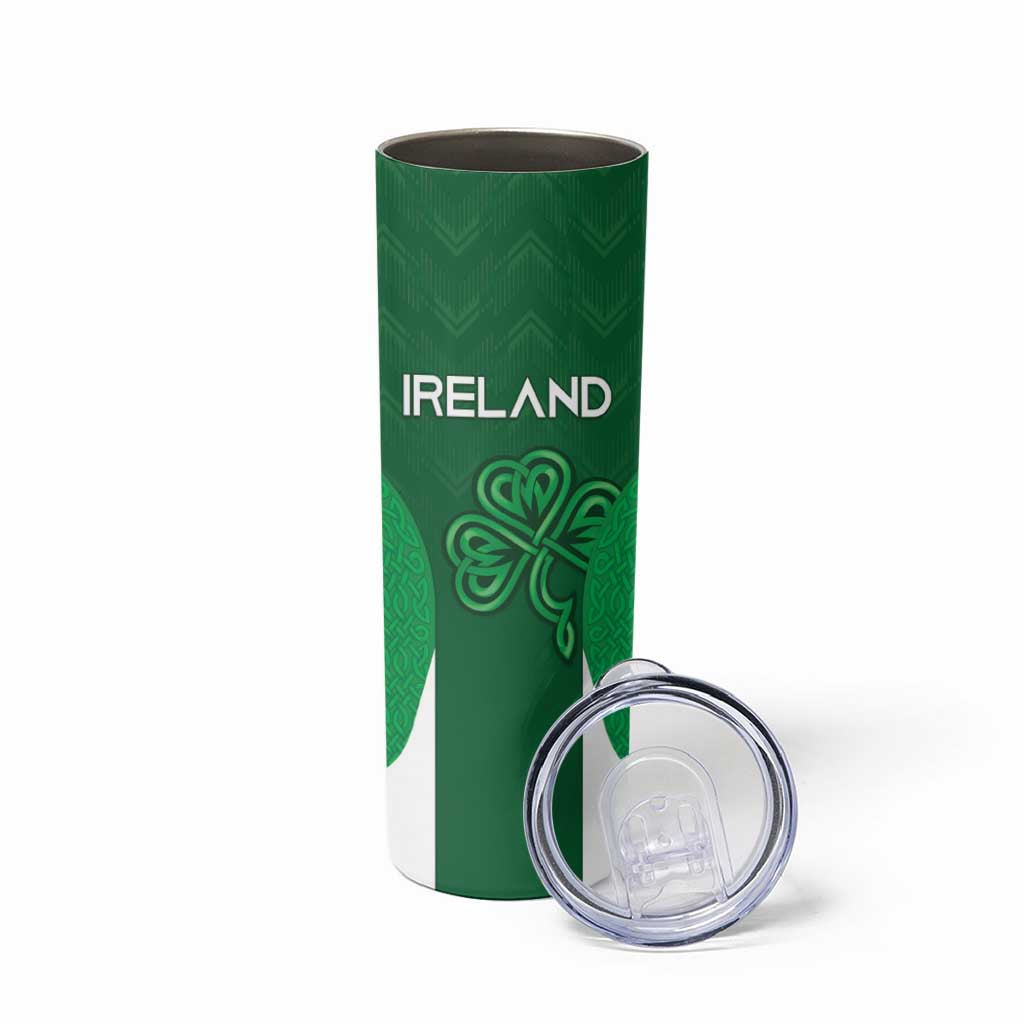 Custom Ireland Rugby Skinny Tumbler Irish Celtic Shamrock
