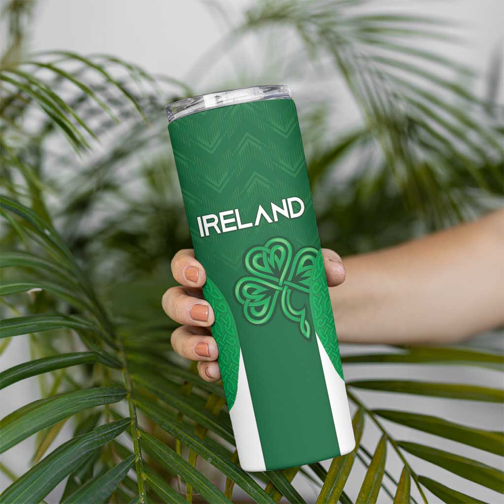 Custom Ireland Rugby Skinny Tumbler Irish Celtic Shamrock