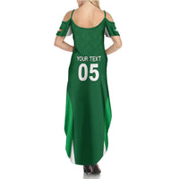 Custom Ireland Rugby Summer Maxi Dress Irish Celtic Shamrock