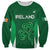 Custom Ireland Rugby Sweatshirt Irish Celtic Shamrock