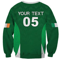 Custom Ireland Rugby Sweatshirt Irish Celtic Shamrock