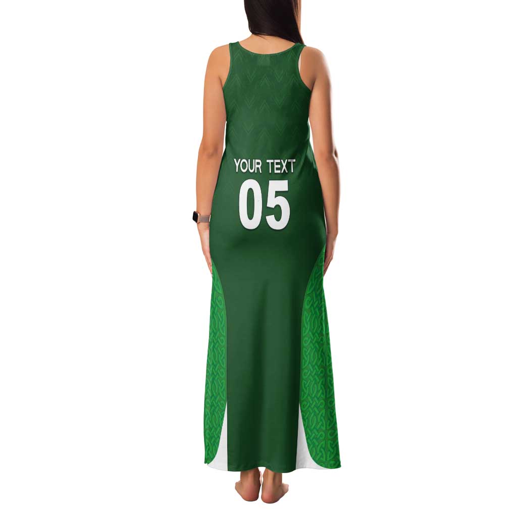 Custom Ireland Rugby Tank Maxi Dress Irish Celtic Shamrock