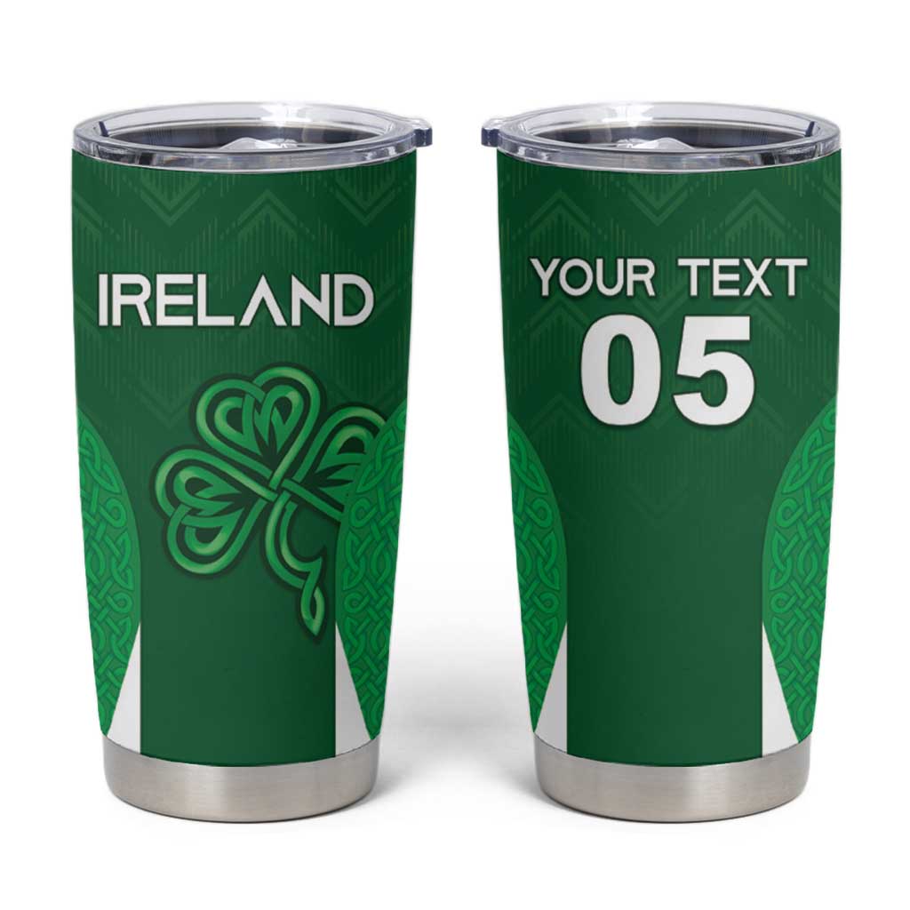 Custom Ireland Rugby Tumbler Cup Irish Celtic Shamrock