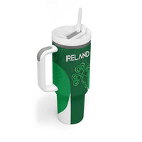 Custom Ireland Rugby Tumbler With Handle Irish Celtic Shamrock