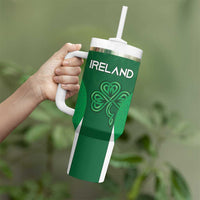 Custom Ireland Rugby Tumbler With Handle Irish Celtic Shamrock