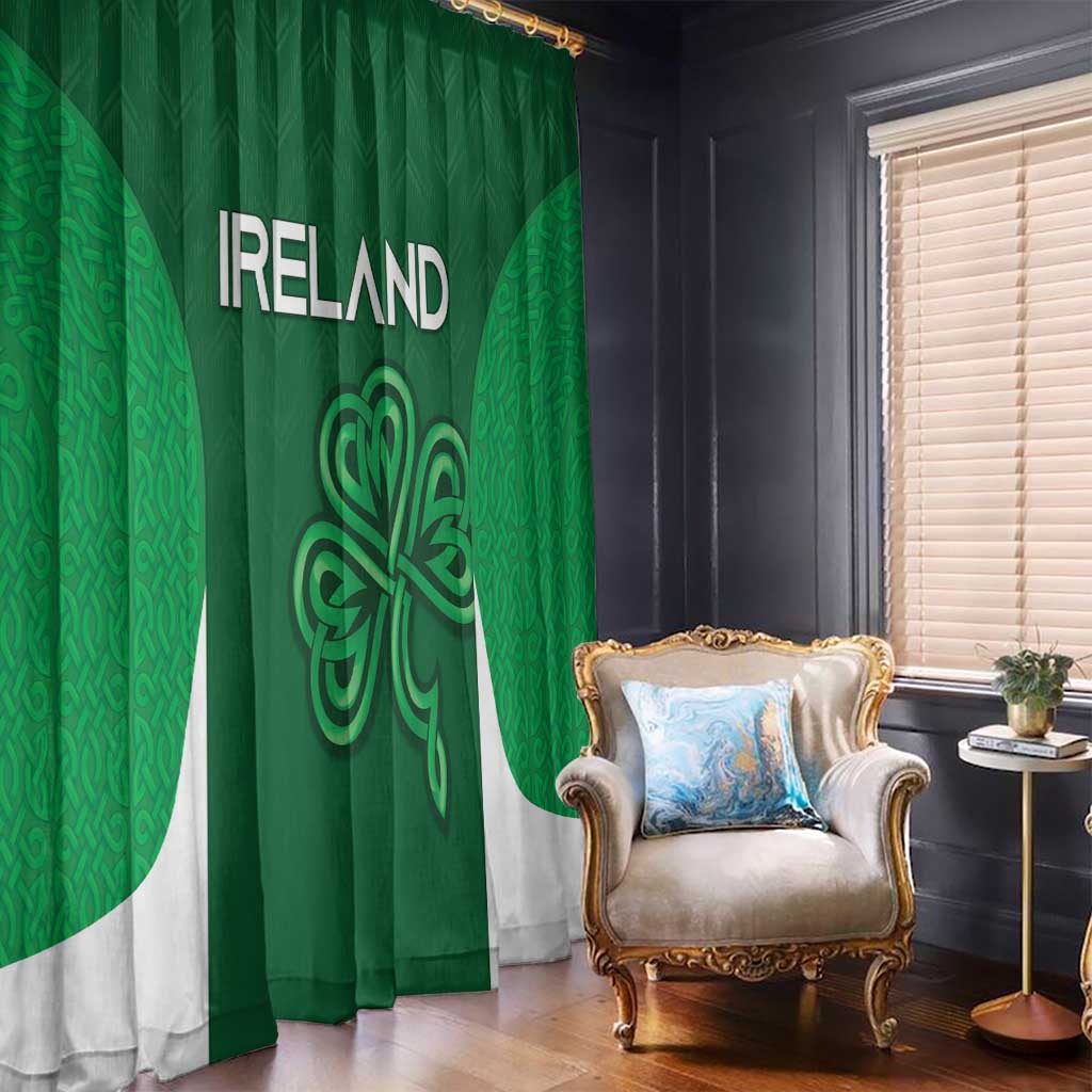 Ireland Rugby Window Curtain Irish Celtic Shamrock