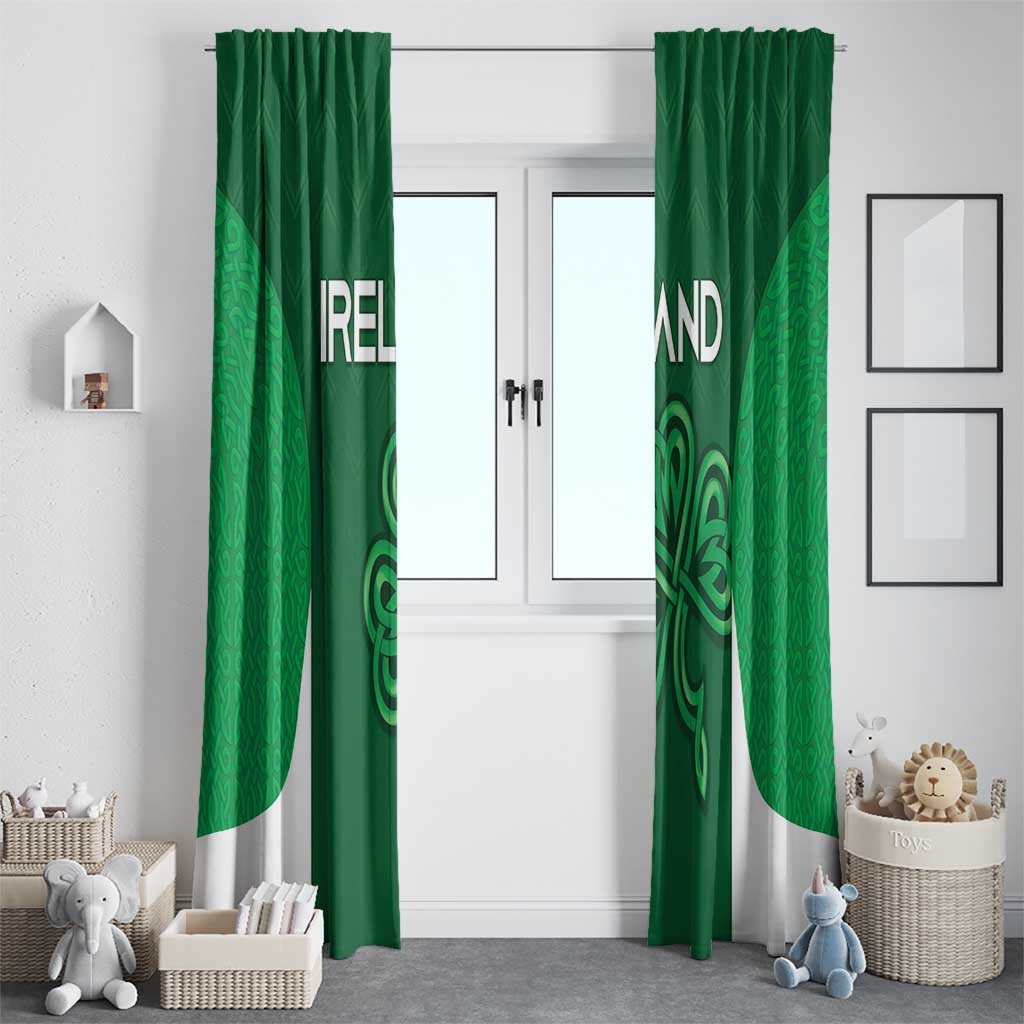 Ireland Rugby Window Curtain Irish Celtic Shamrock