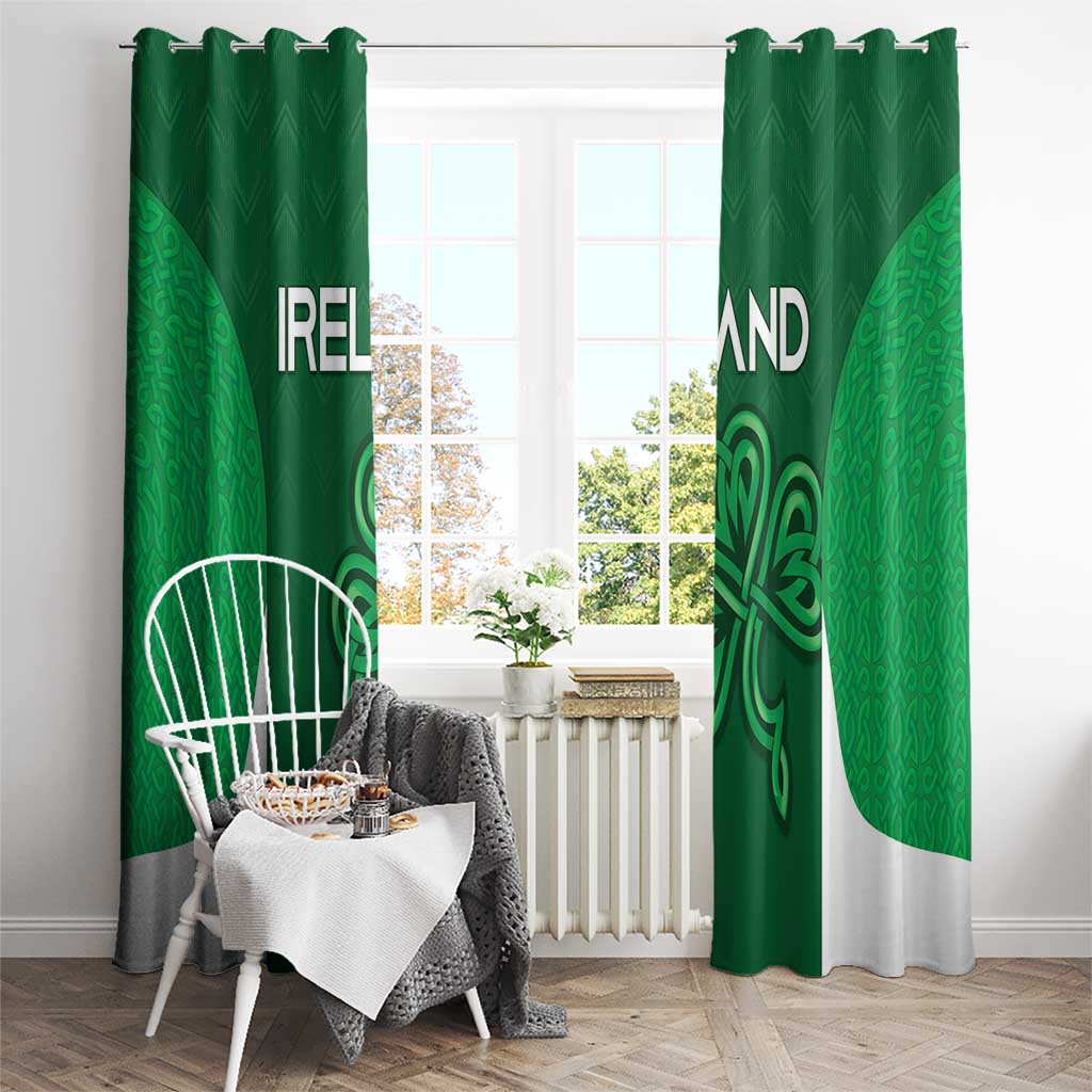 Ireland Rugby Window Curtain Irish Celtic Shamrock
