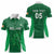 Custom Ireland Rugby Women Polo Shirt Irish Celtic Shamrock
