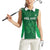 Custom Ireland Rugby Women Sleeveless Polo Shirt Irish Celtic Shamrock