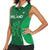 Custom Ireland Rugby Women Sleeveless Polo Shirt Irish Celtic Shamrock